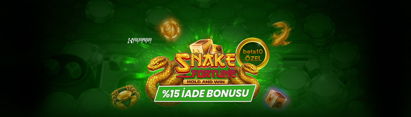 YENİ VE ÖZEL SLOTTAN %15 İADE BONUSU desktop